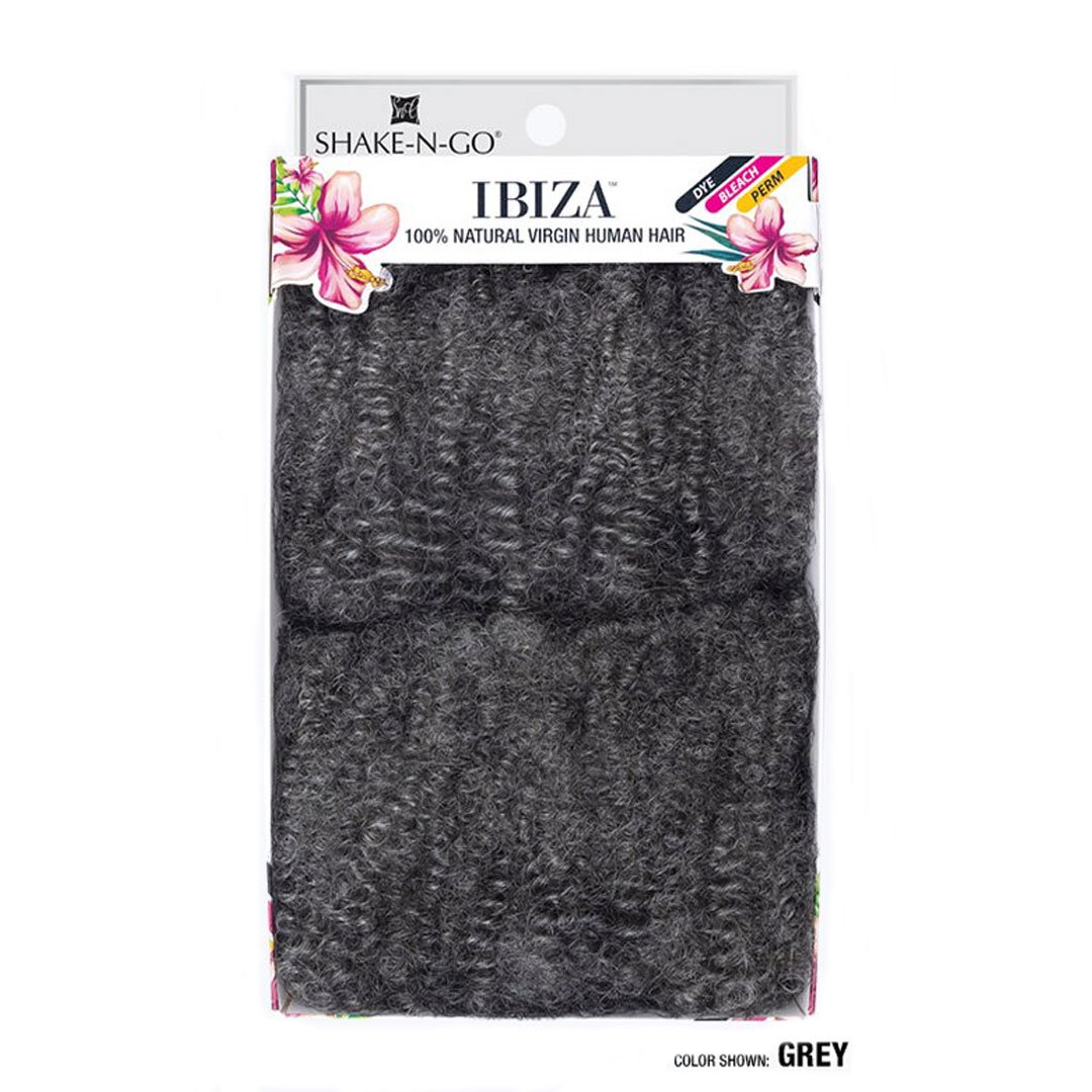 Shake-n-go Ibiza 100% Natural Virgin Human Hair – Afro Kinky Bulk 12″