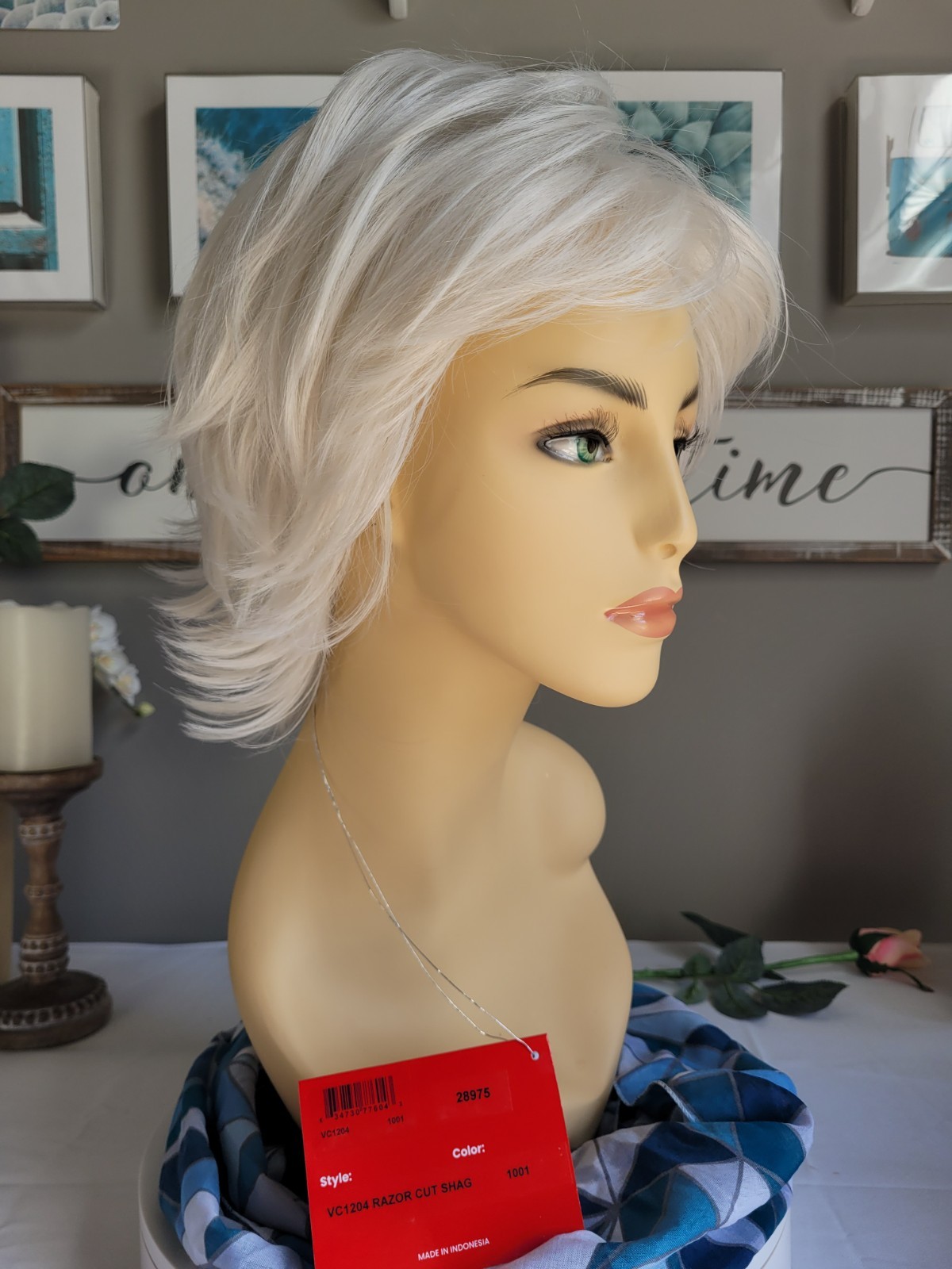 RAZOR CUT SHAG🔥 | TressAllure | Color 1001 – White | SEXY WIG | Big Volume