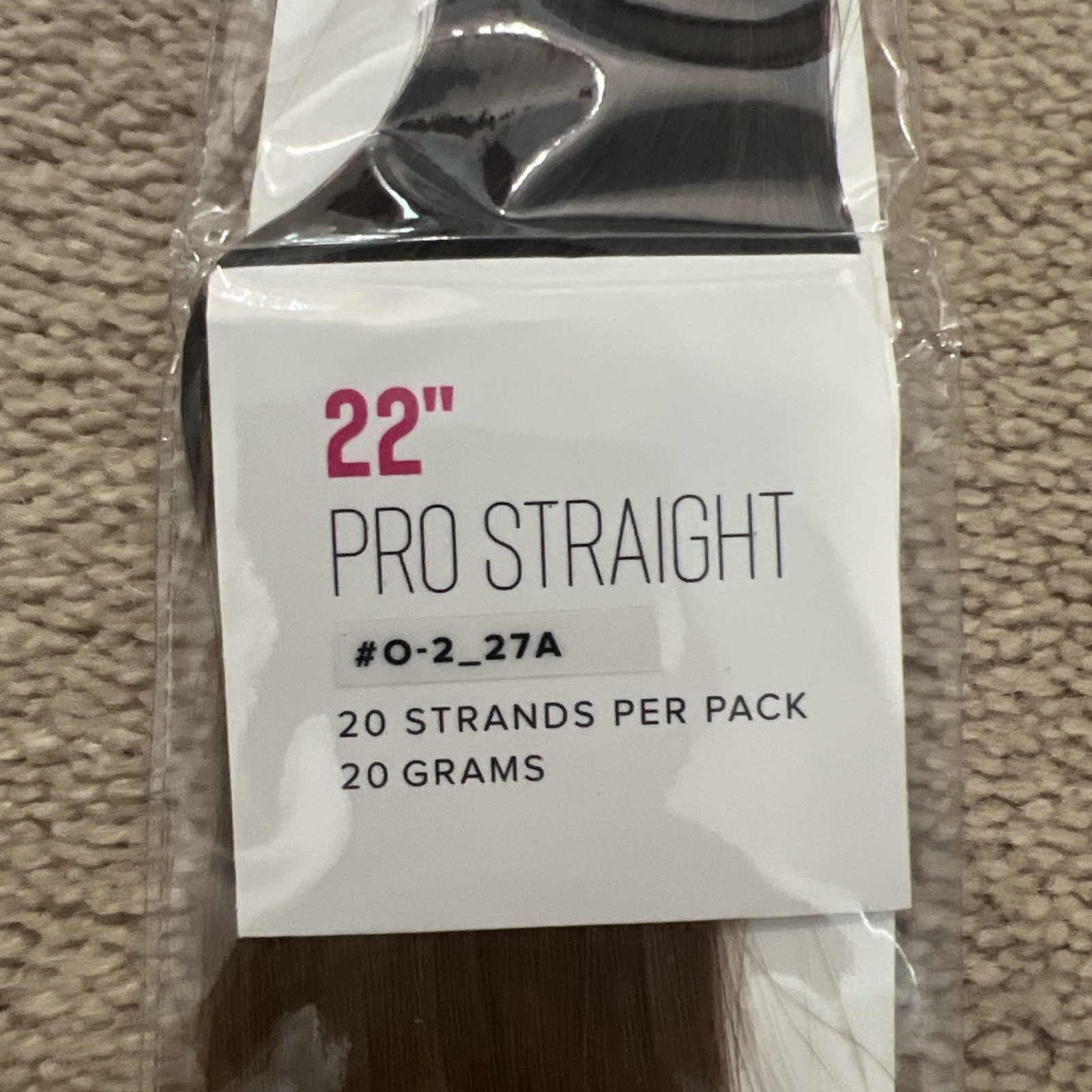 Donna Bella Premium Kera-link Extensions 22inch , Color 2/27A Ombré