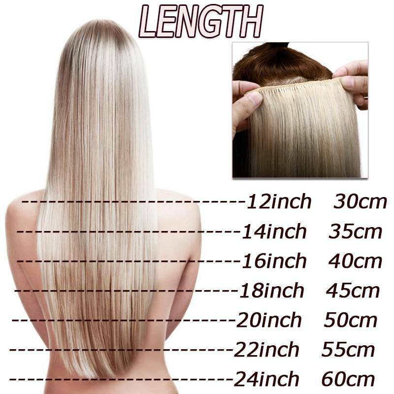 Real Remy Human Clip in Hair Extensions 8PCS 18CLIPS Full Head Straight Balayage