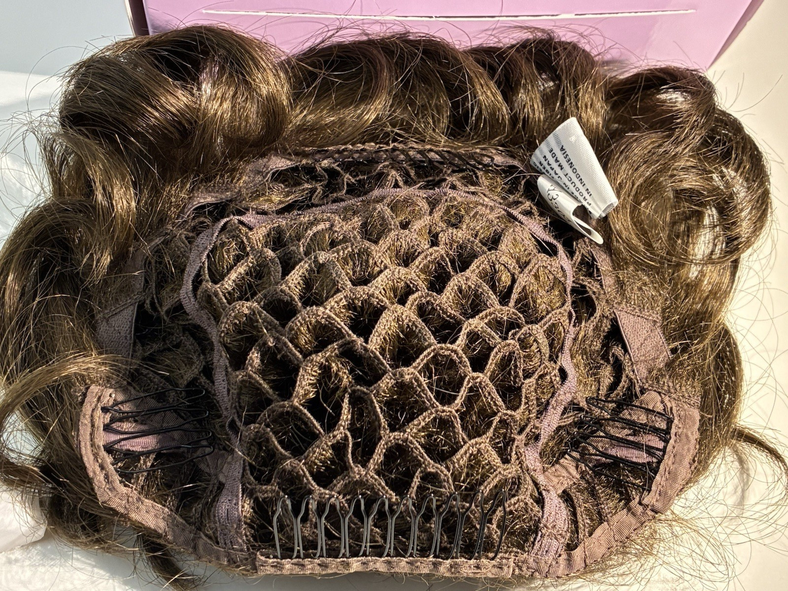 Wiglet Hair Piece by Paula Young New Lasting Touch A3303 Color #8 Medium Brown