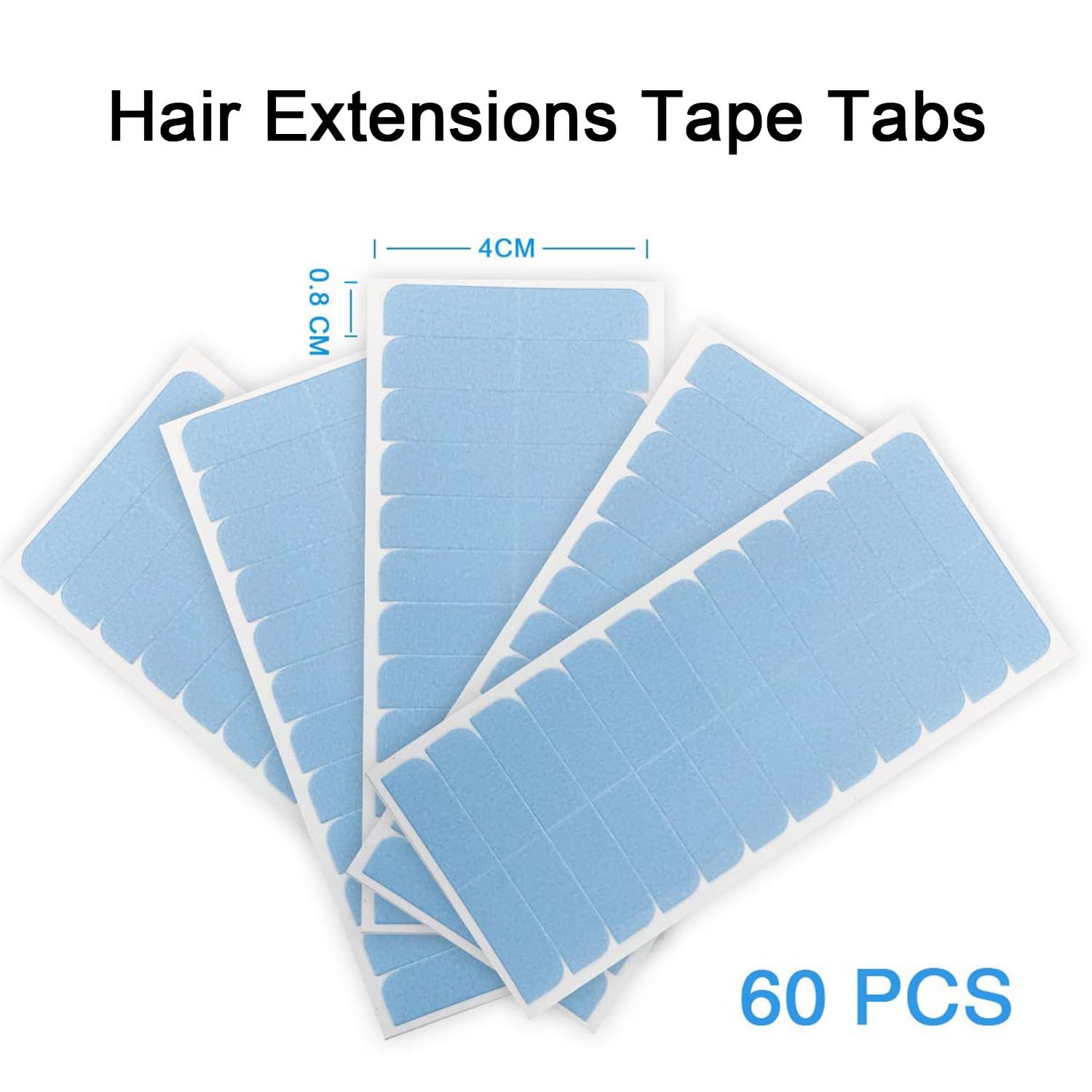 SUYYA 60 Pieces Hair Extension Tape Tabs Double Sided Extension Tapes for Rep…