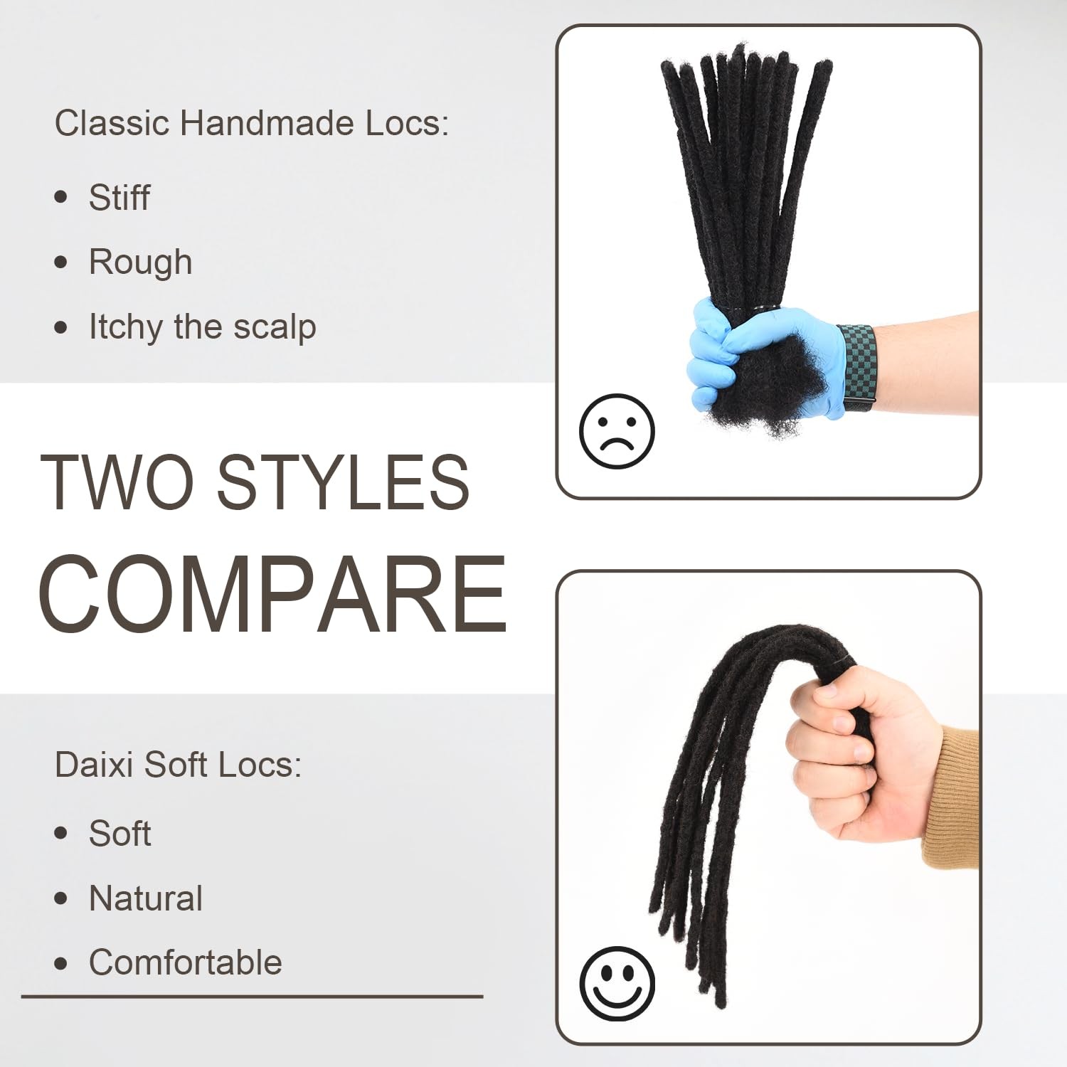 Originea Daixi Natural Looking Permanent Loc Extensions Human Hair Softer And