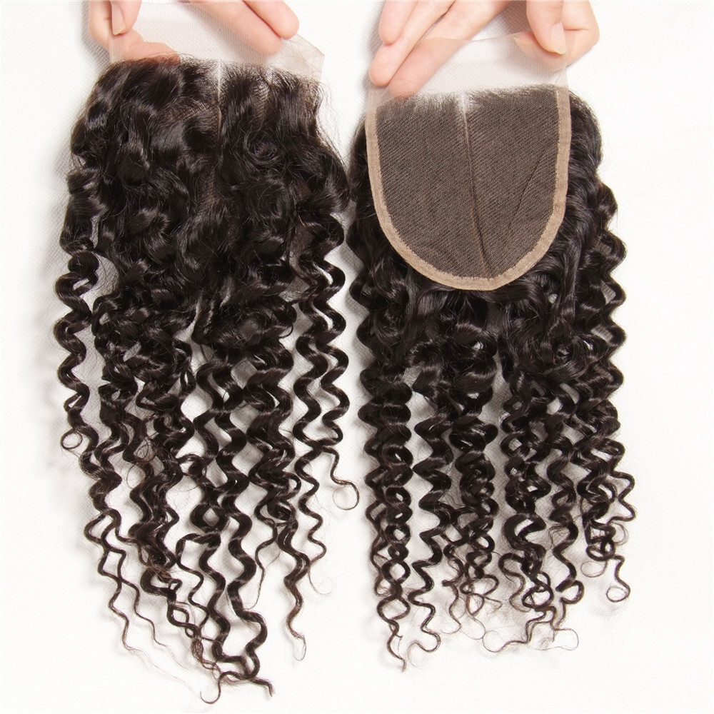 Brazilian Human Hair Straight/Body Wave/Curly/Deep/Loose Wave 4×4 Lace Closure
