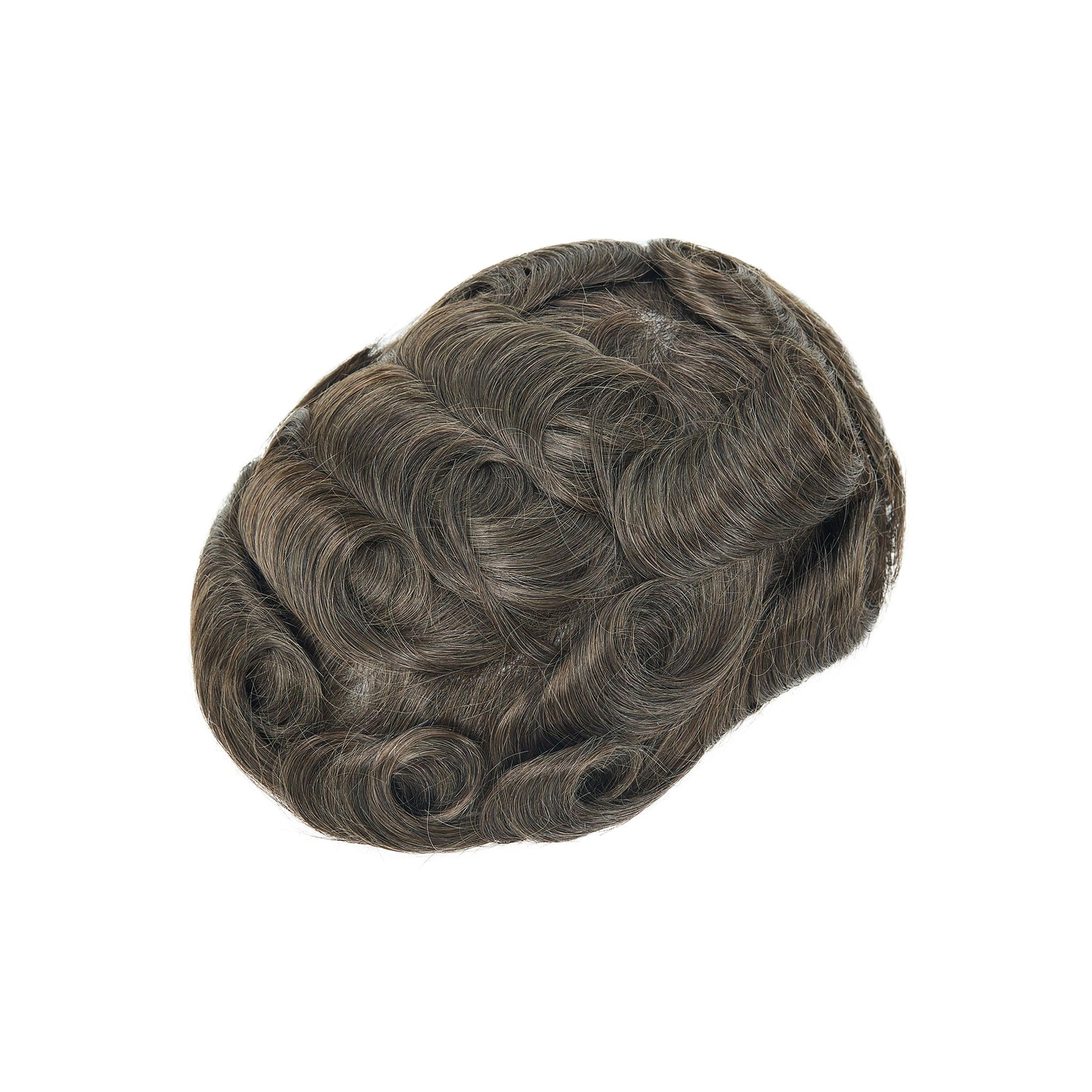 Men’s Toupee Hollywood French Lace with Thin Skin Perimeter Lace Front Hairpiece