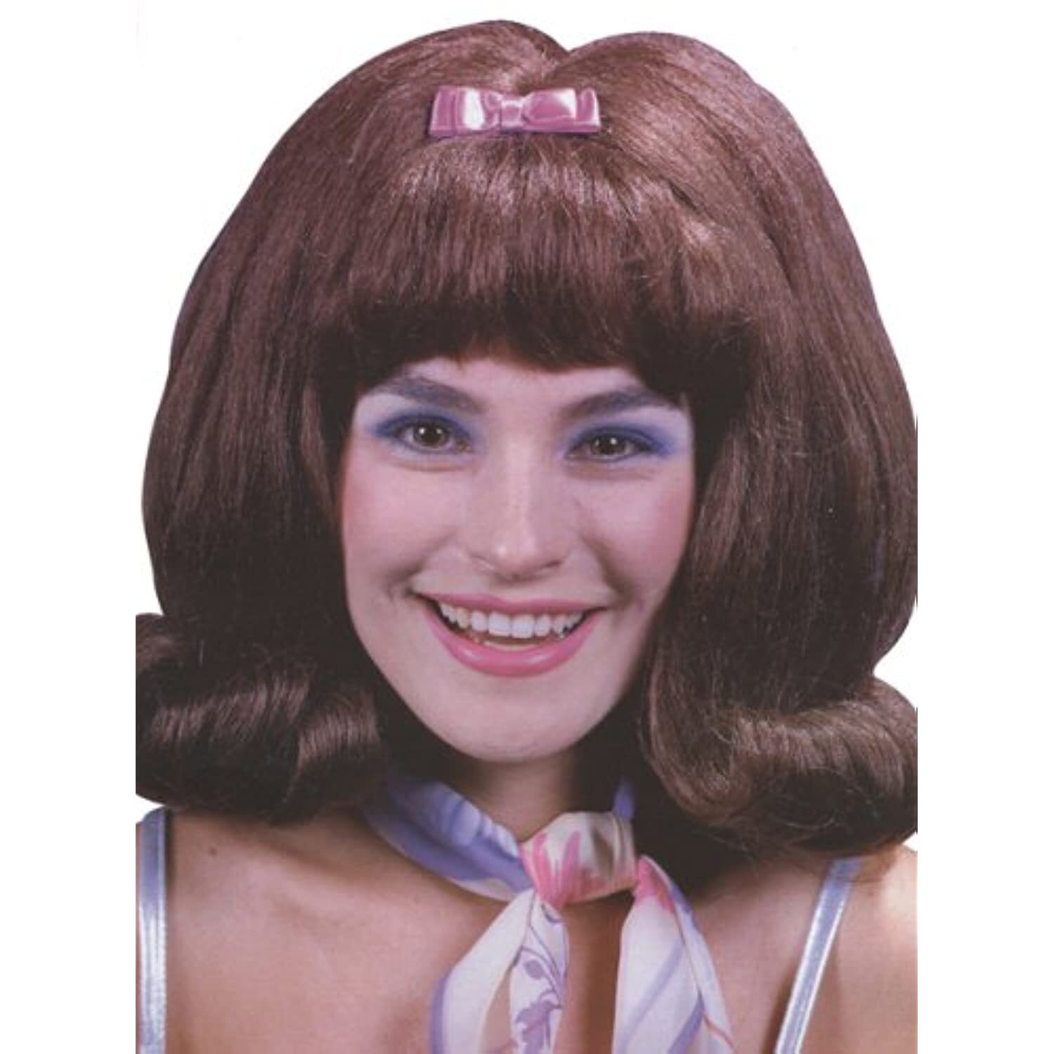 Flip Wig – Brown – One Size Fits All – Halloween
