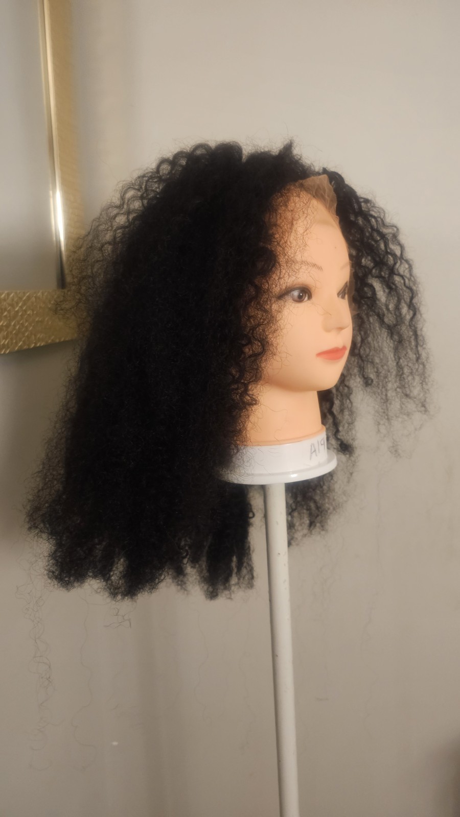 new High-Quality regular 20″ Black body wave 100% Virgin Human Hair Lace Wig