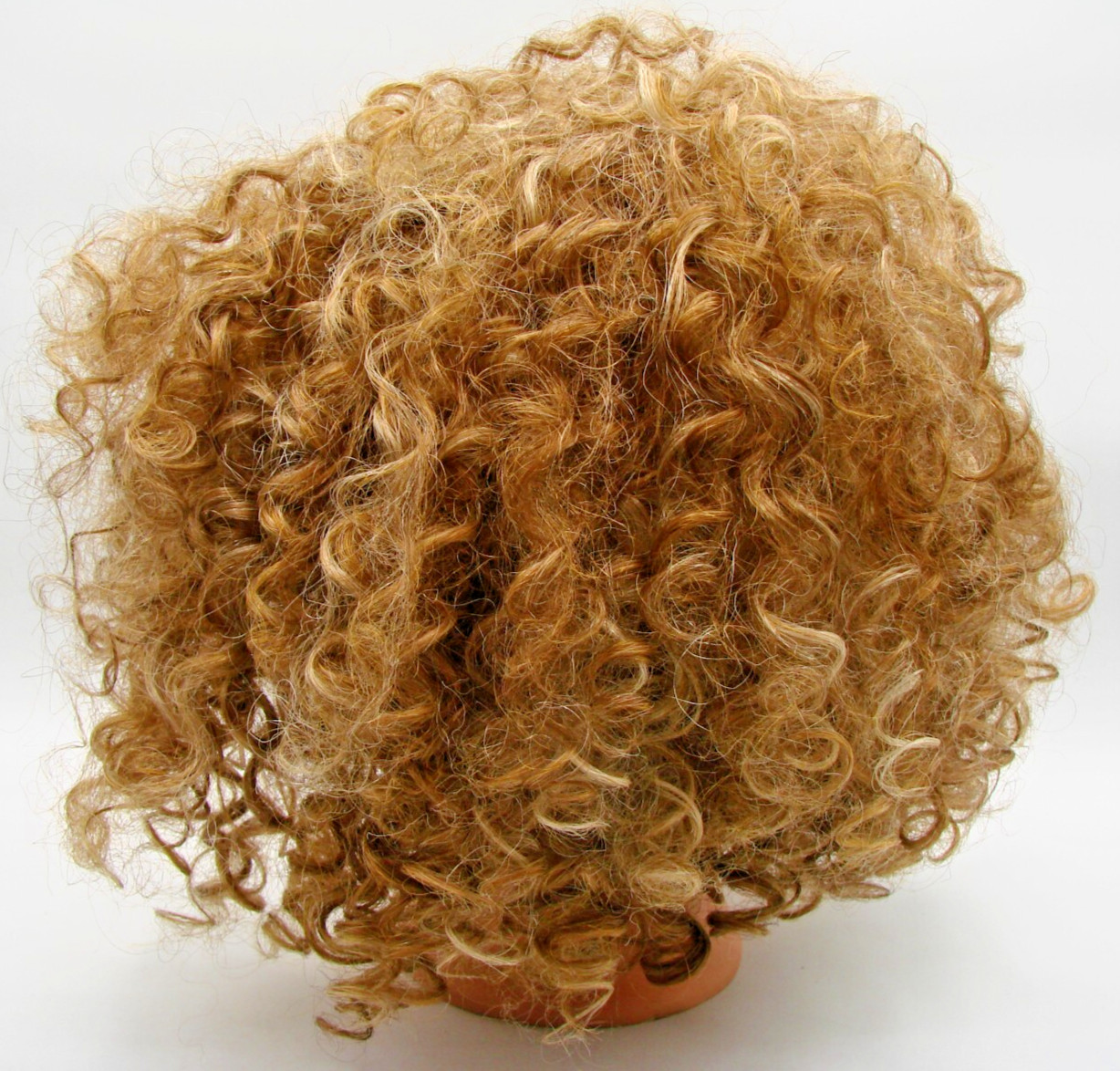 Bobbi Boss Midway Womens Curly Hair Wig Golden Blonde Box Lace Front Adjustable