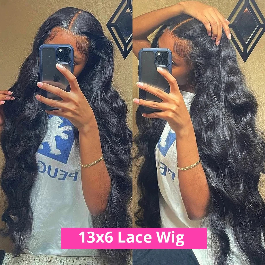 44 Inch Body Wave 13×6 Hd Transparent Lace Frontal Human Hair Wig 360 Brazilian