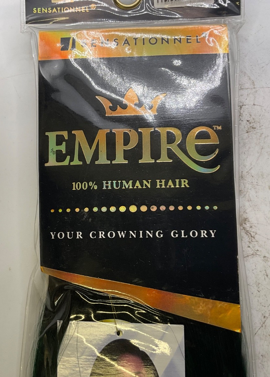 Sensationel Empire 100% Human Hair Yaki 10″ 1B/Dark Green