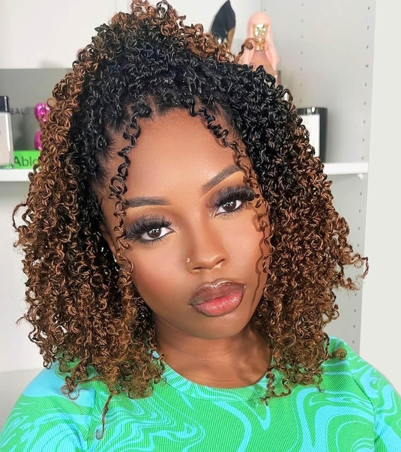 8 Inch Yanky Twist Crochet Hair Pre-looped 8 Packs 8 Inch (Pack of 8) OT30