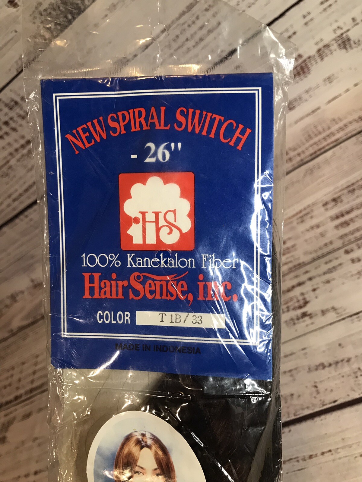 VTG 100% Kanekalon Fiber New Spiral Switch 26” Hair Sense Wig Auburn Indonesian