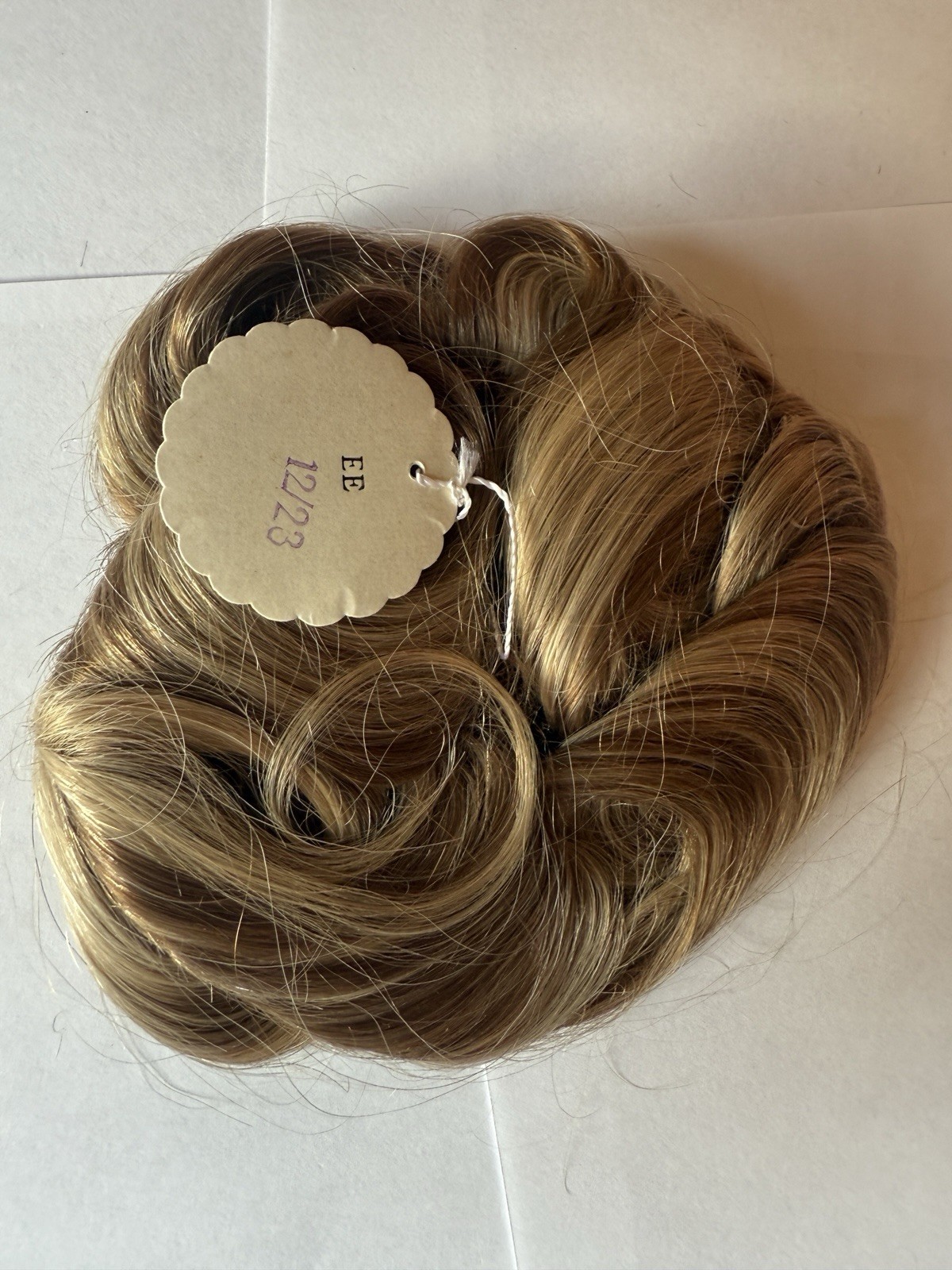 100% Human Hair Wiglet Hazelnut Brown Curly Womens Claw Clip Indian Extension
