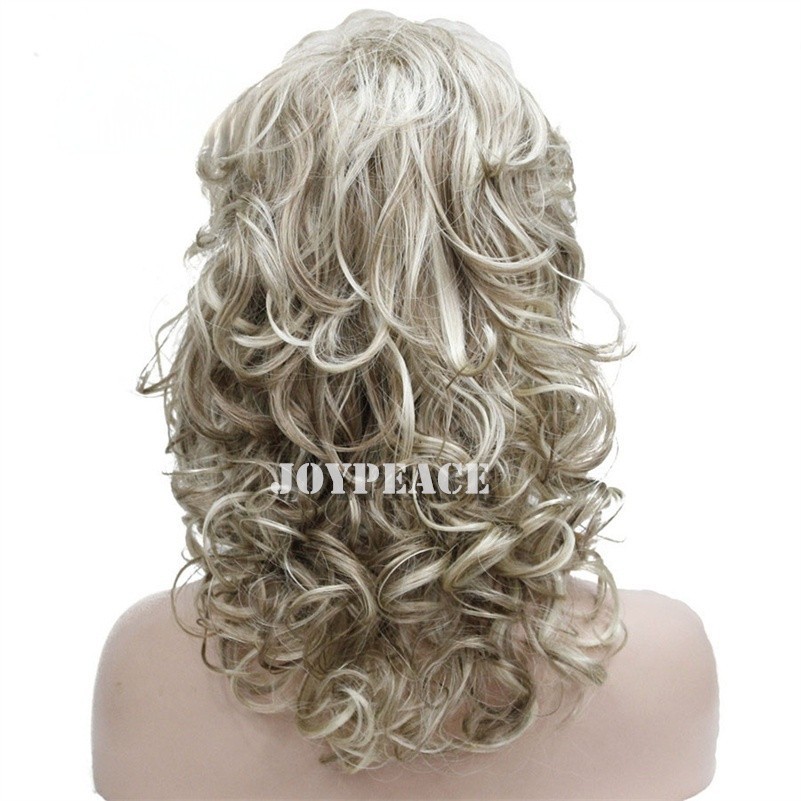 16 In Mid Length Women Natural Daily Shag Caples Wavy Layered Synthetic Hair Wig