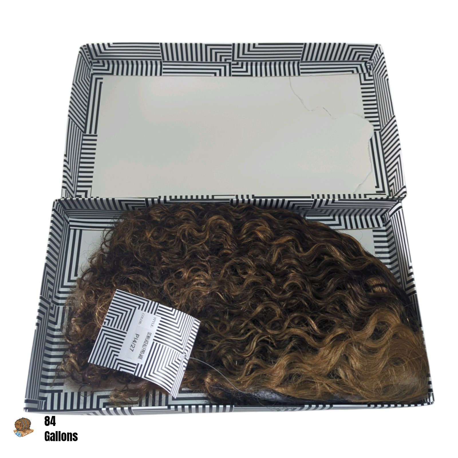 STYLE ICON Pl4/27 12 inch Human Hair Wig Short Curly Deep Wave with T-Part