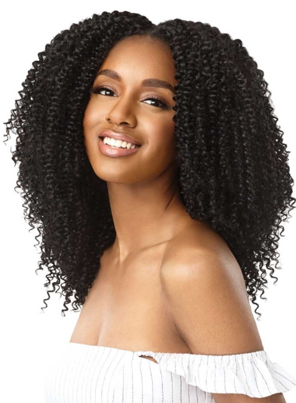 Outre Big Beautiful Hair Clip In – 4A KINKY CURLY, 2T1B/4730