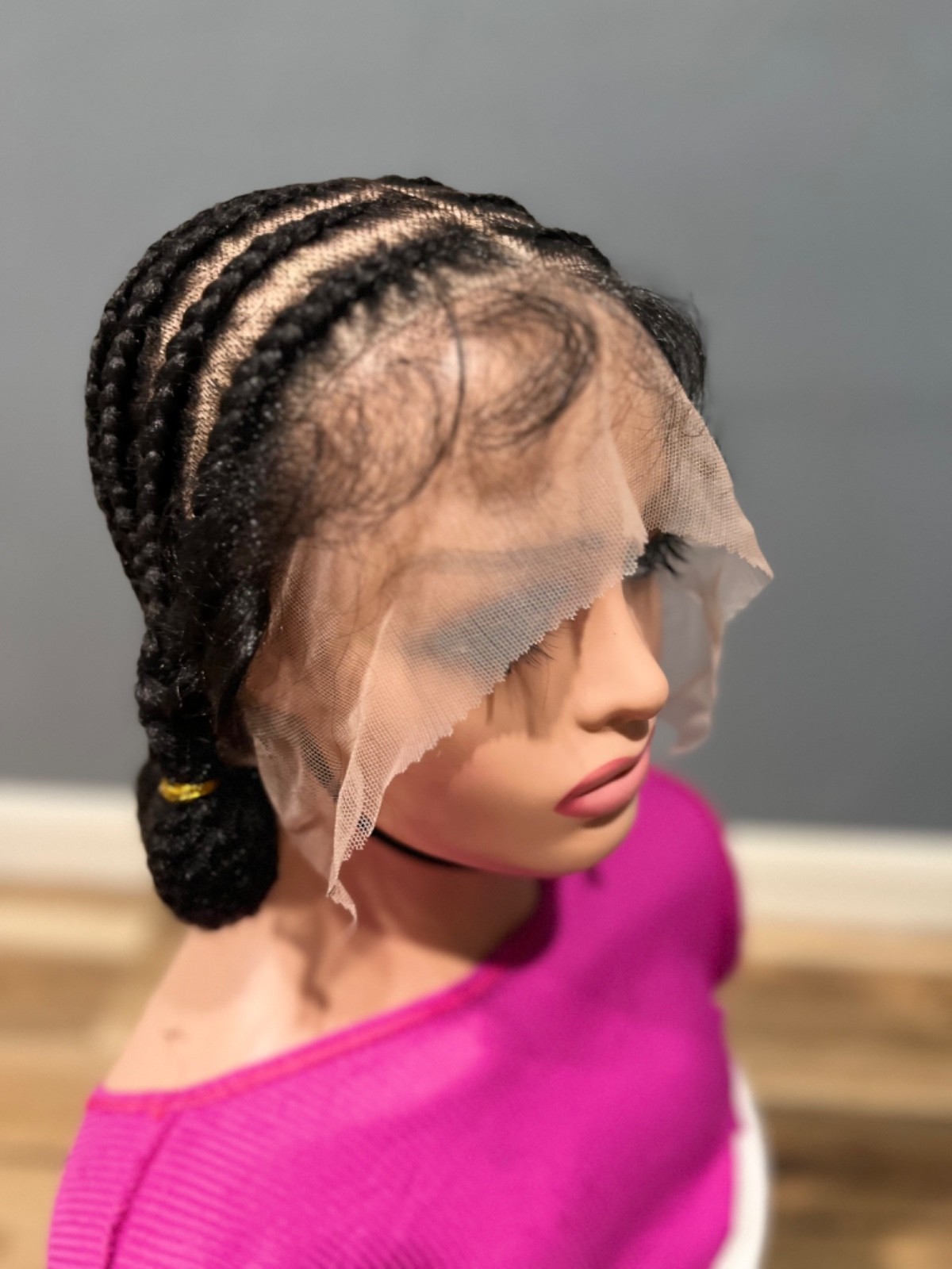 Braided cornrow comfortable wig.Ready to ship .