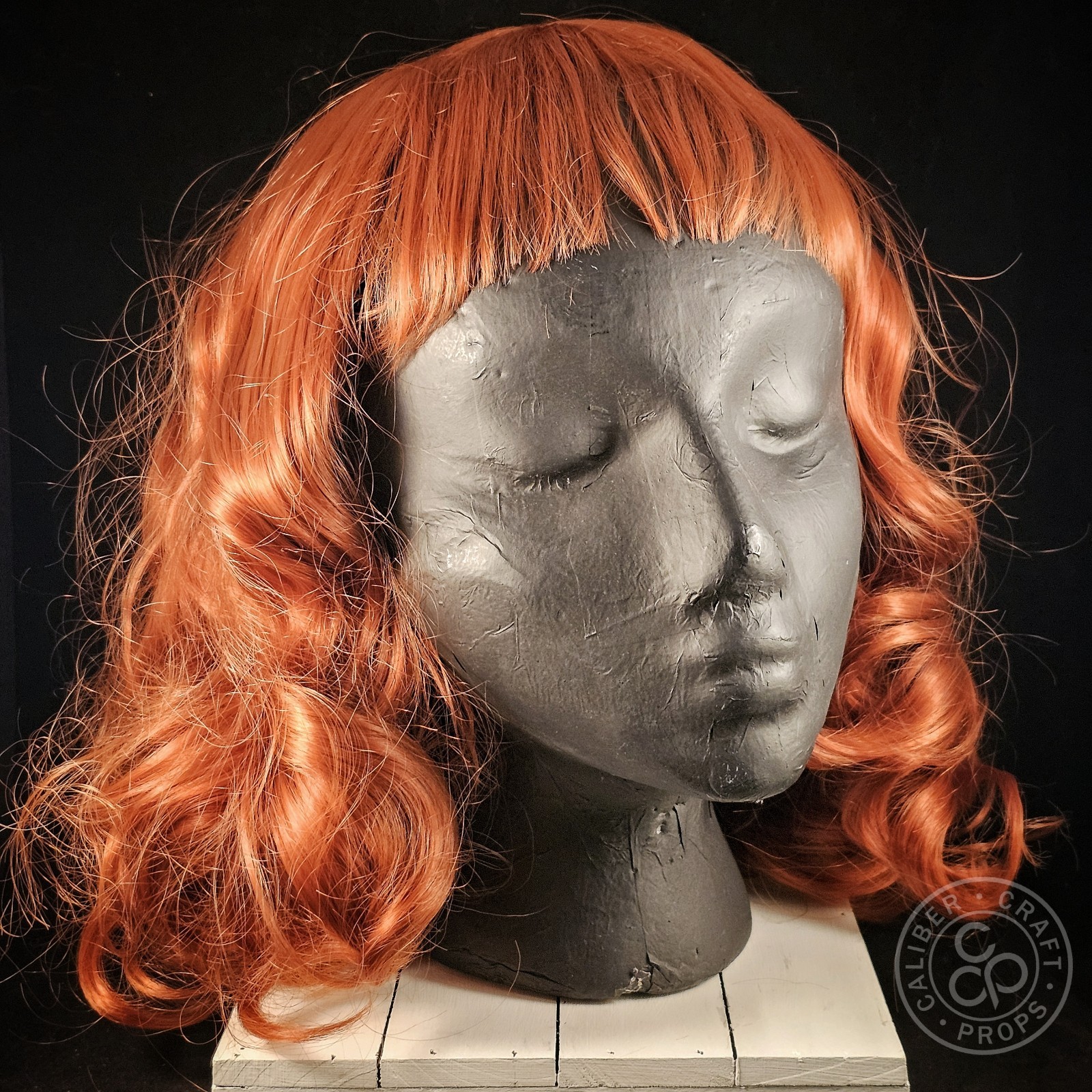 Aunt Gladys Orange Wig – Costume Cosplay Halloween Weapons Ginger Microbangs