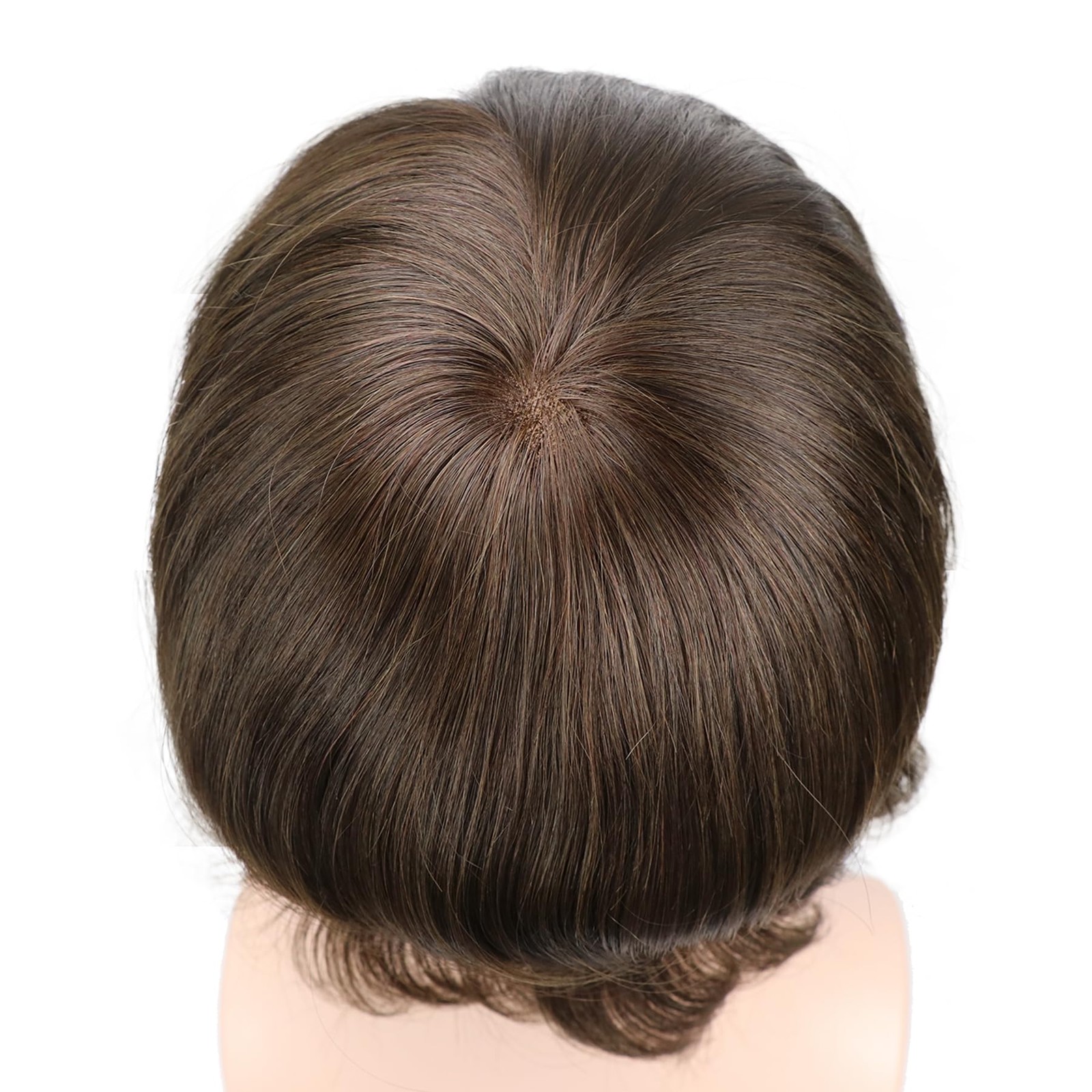Lumeng Hair Replacement System For Men Toupee For Men Dark Brown 8X10 Inch
