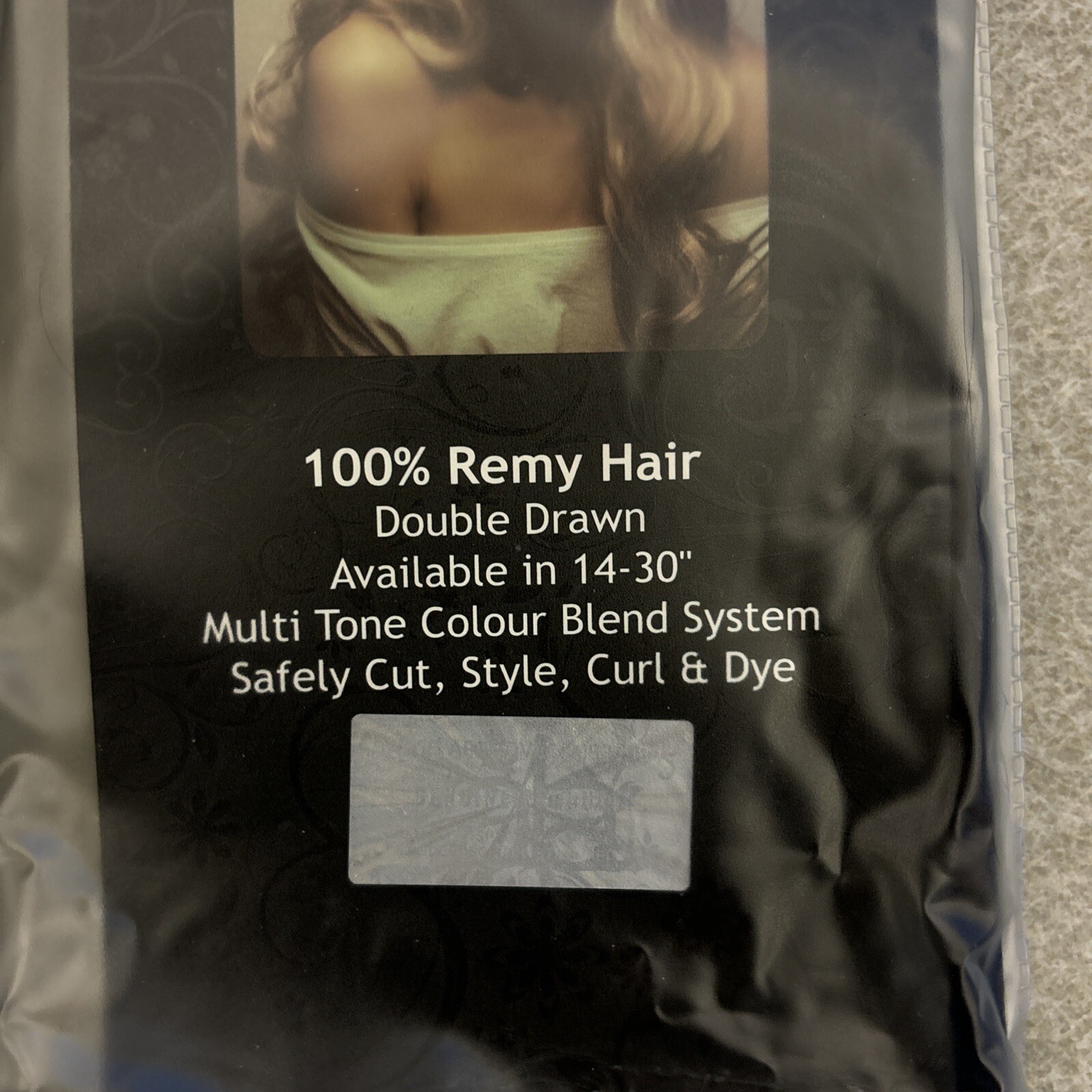 Zala Premium Clip in Hair Extensions. 12 inch 5 Piece. Black. New In Box.