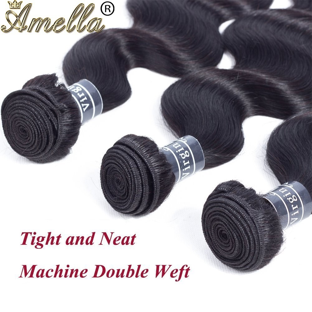 Unprocessed Brazilian Body Wave Weft – 3 Bundles