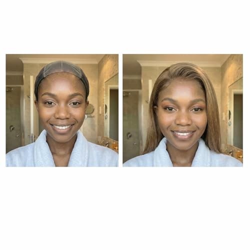 Wig Grip Cap | Adjustable with Wide Lace | Silicone | Small, Brown