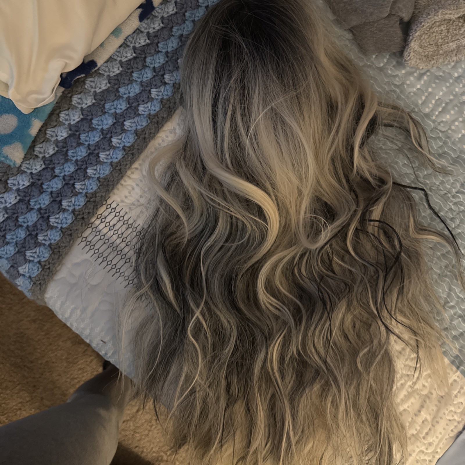 Black And White Ombré Wig