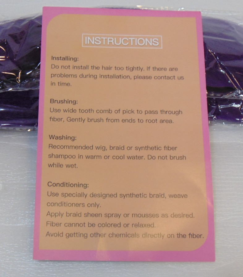 Braid Purple 52” Long Braiding Weaving Styling Twist Crochet Hair 2 Pack Wudas