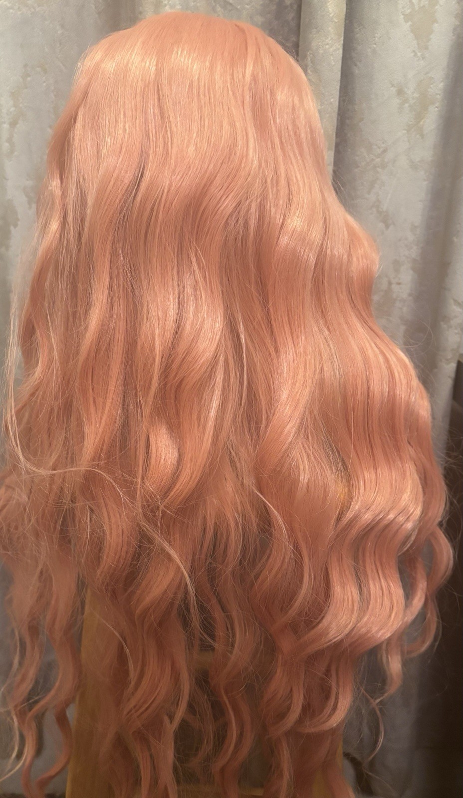 rose pink wig lace 28 Inch Layered Wavy