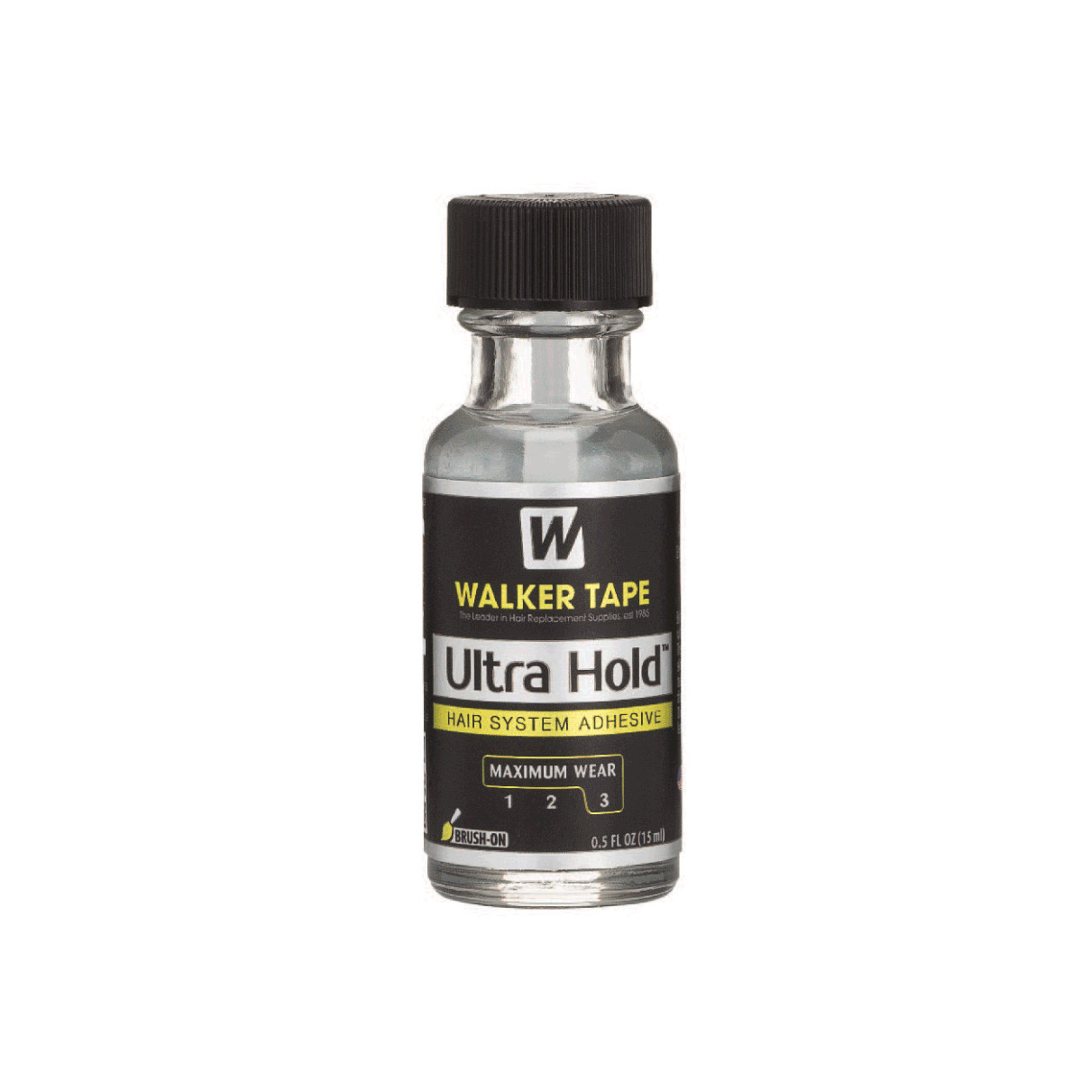 Walker Tape Ultra Hold Glue 0.5Oz Brush-On Men Lace Wig Adhesive Toupee, Choose