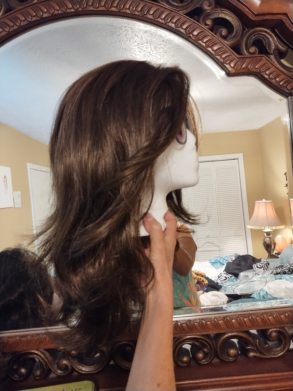 Women’s Brunette High Quality Chest Medium and LOB Synthetic Wigs