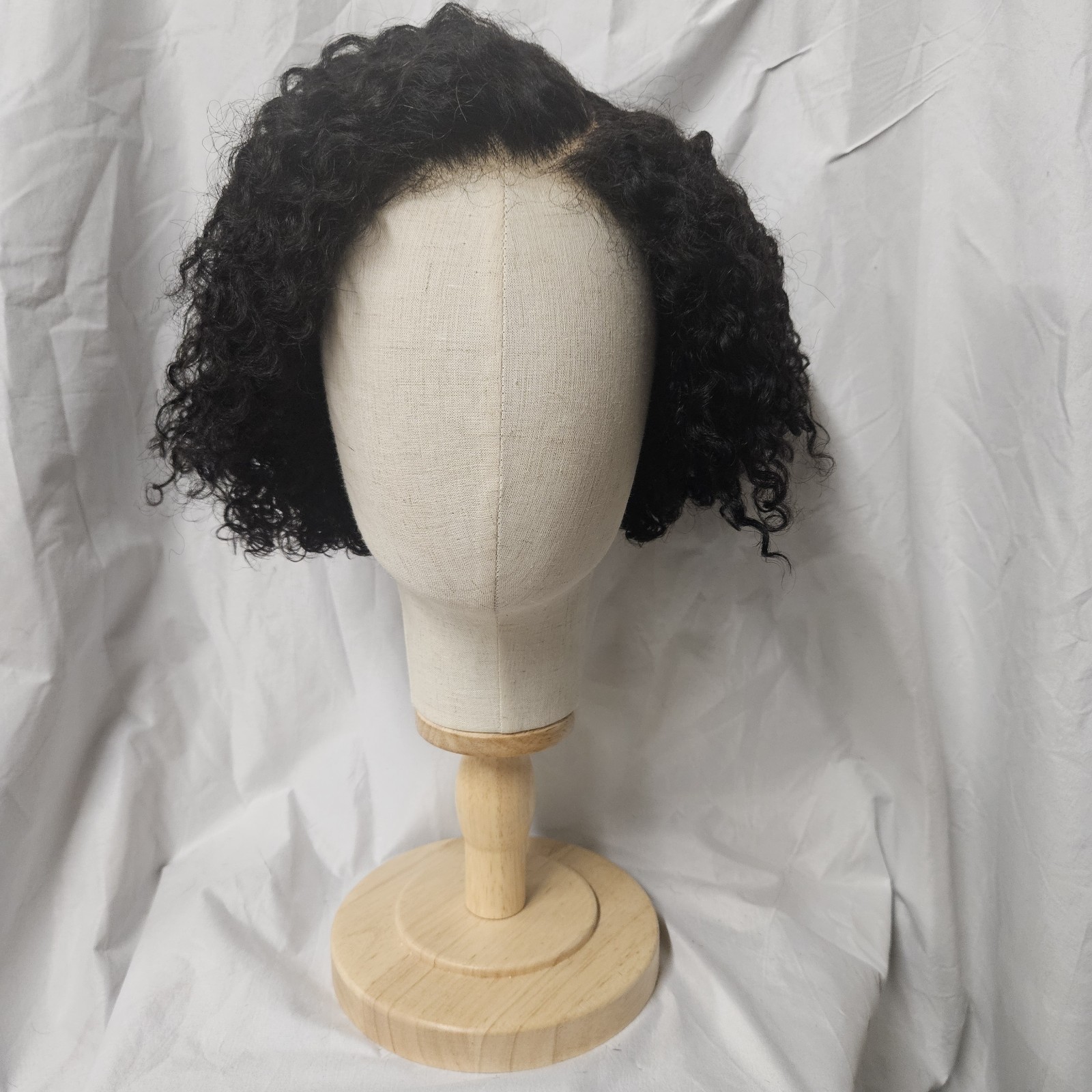 Luvme Hair Short Curly Minimalist HD Lace Glueless Wig side part 100%Human Hair.