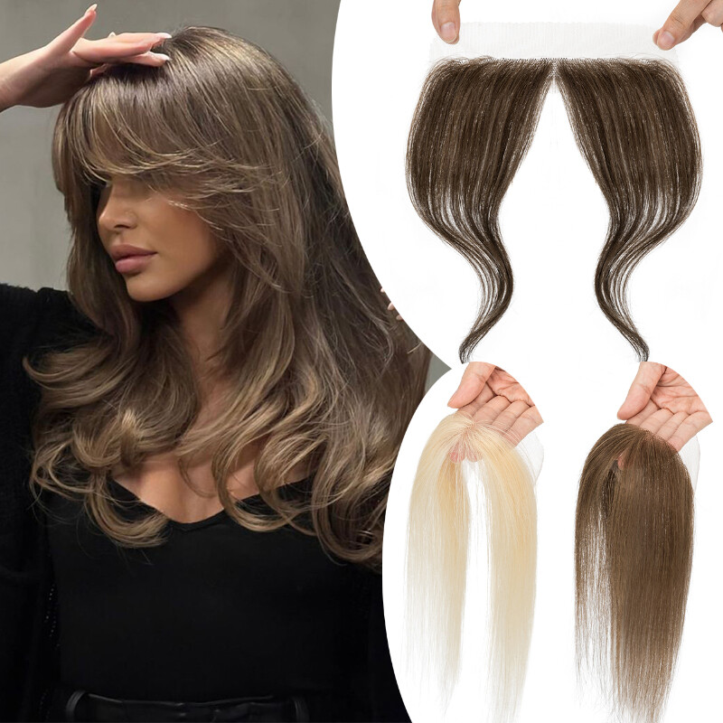 Forehead Frontal Hairpiece Human Hair Toupee Hairline V Loop Replacement System