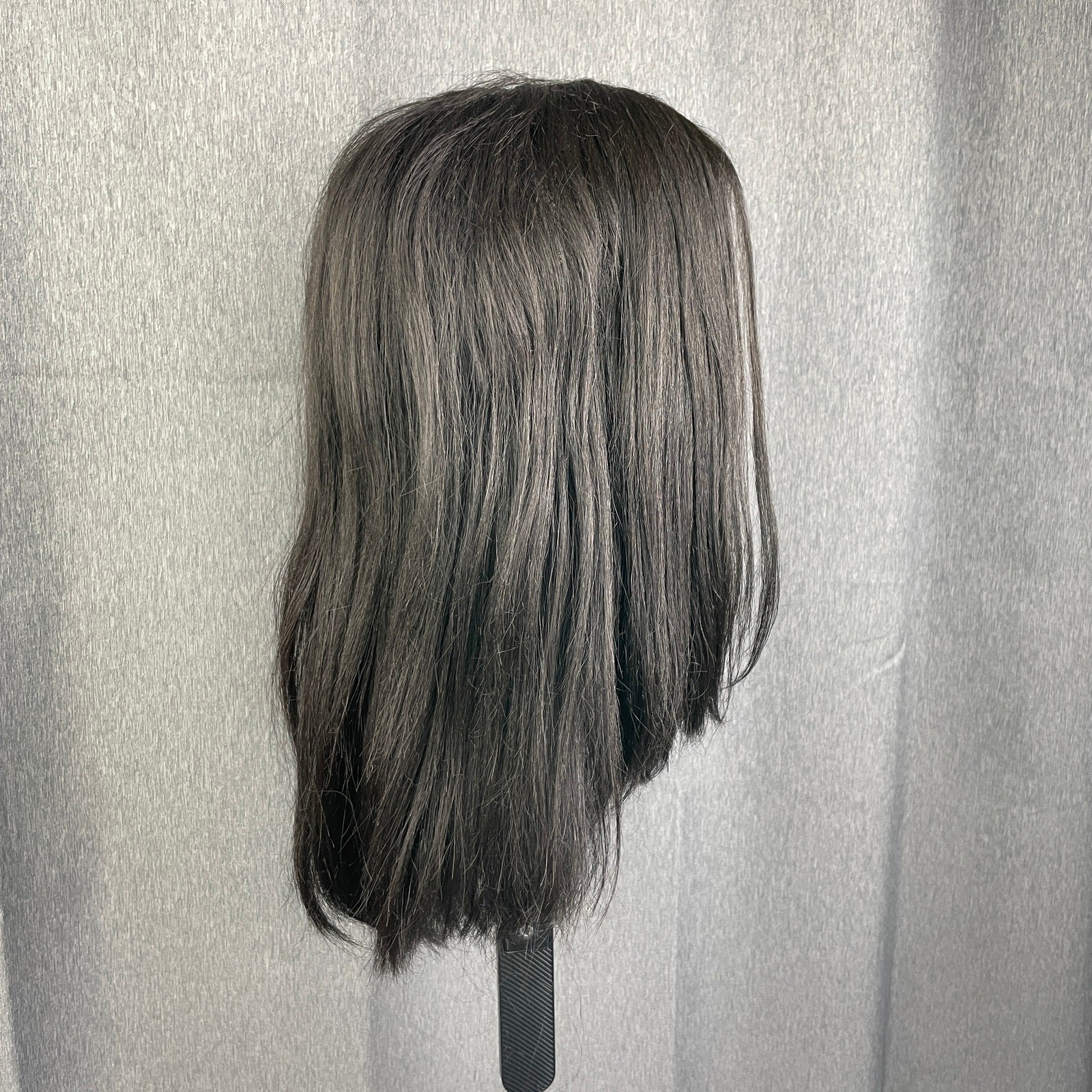 New Born Free Hazelnut Gray Layered Long Straight Hair Wig