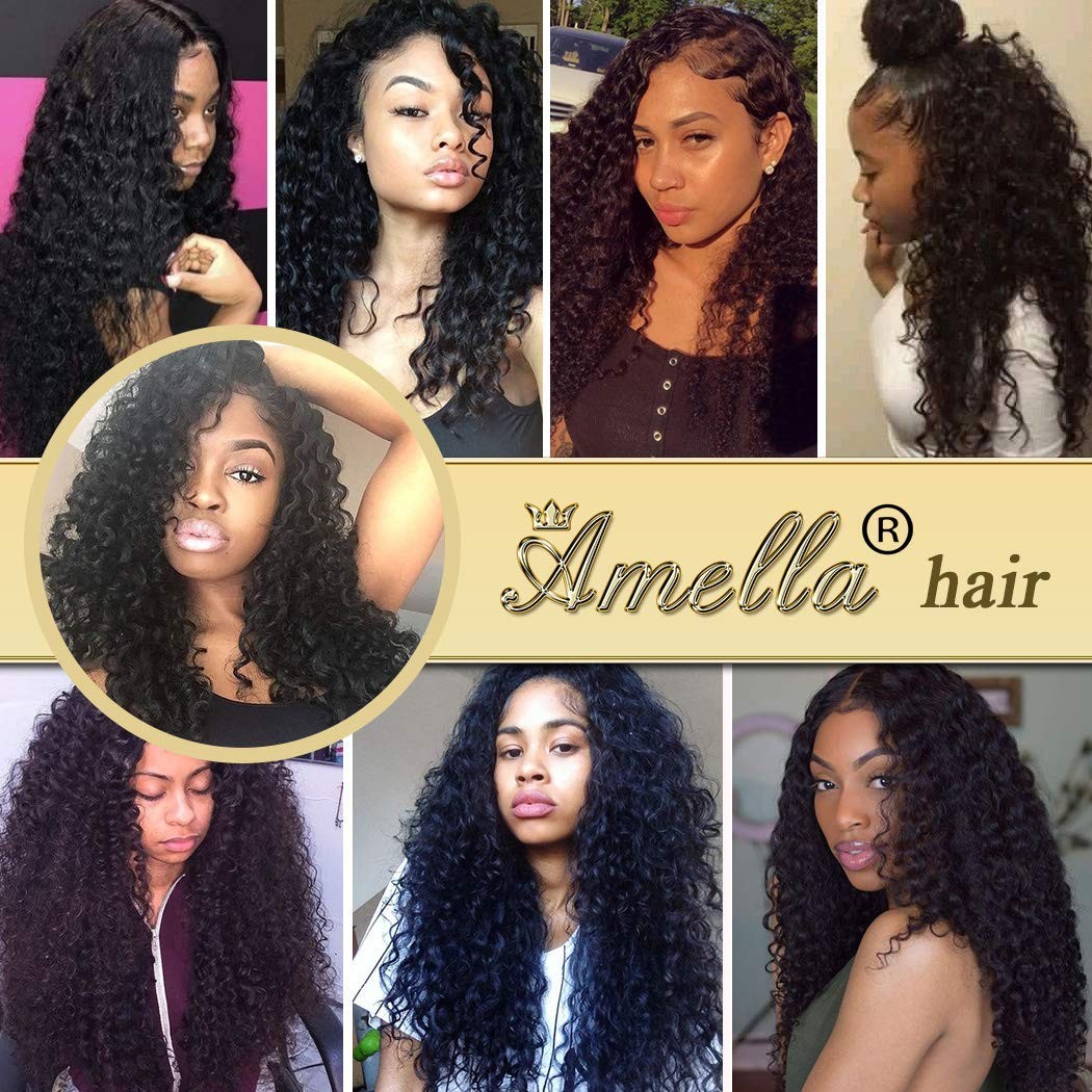 Amella Wet And Wavy Human Hair 1 Bundle 20 Inches 100 Unprocessed Brazilian