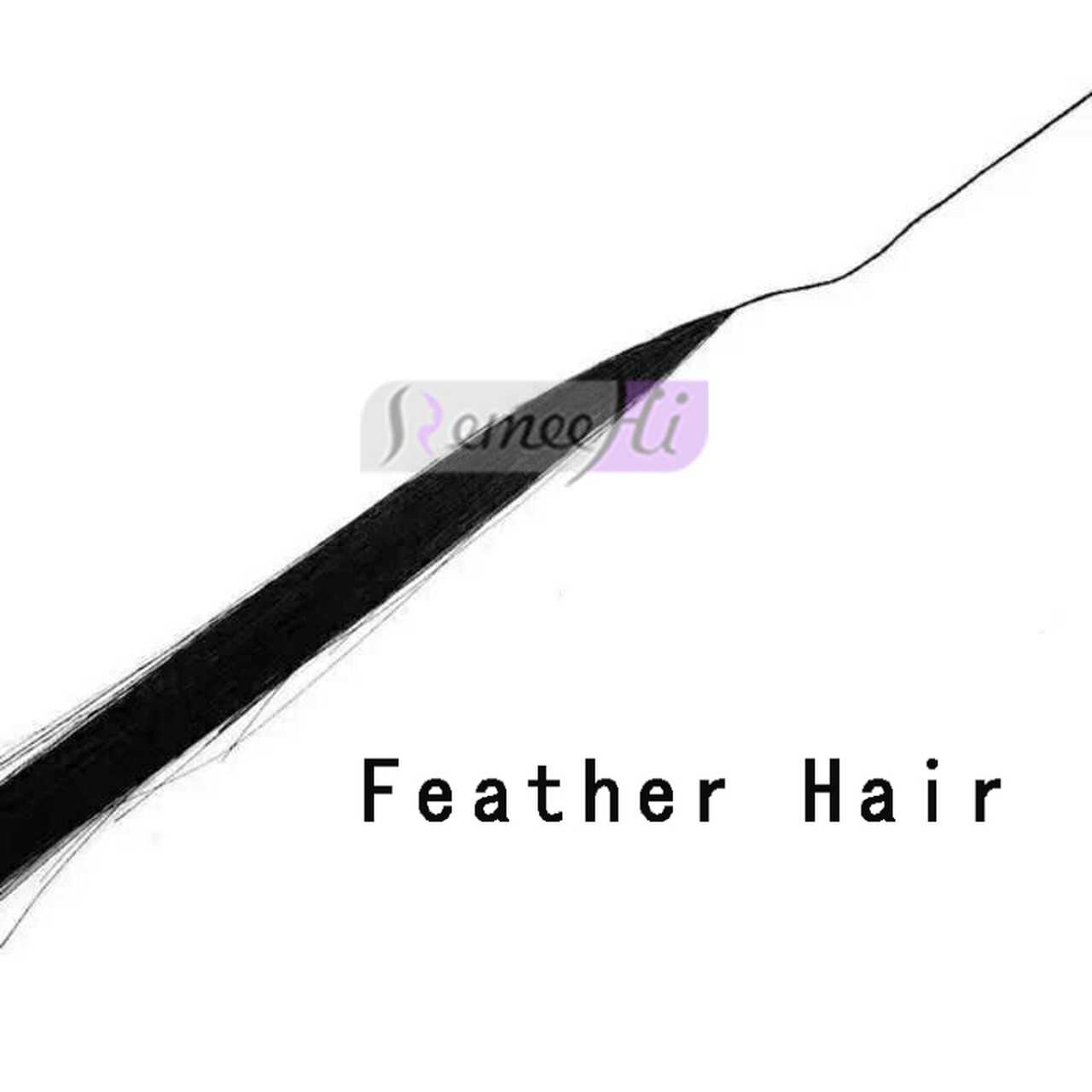 Second Generation Feather Hair Extension Micro Woven Feather 6D Double Line