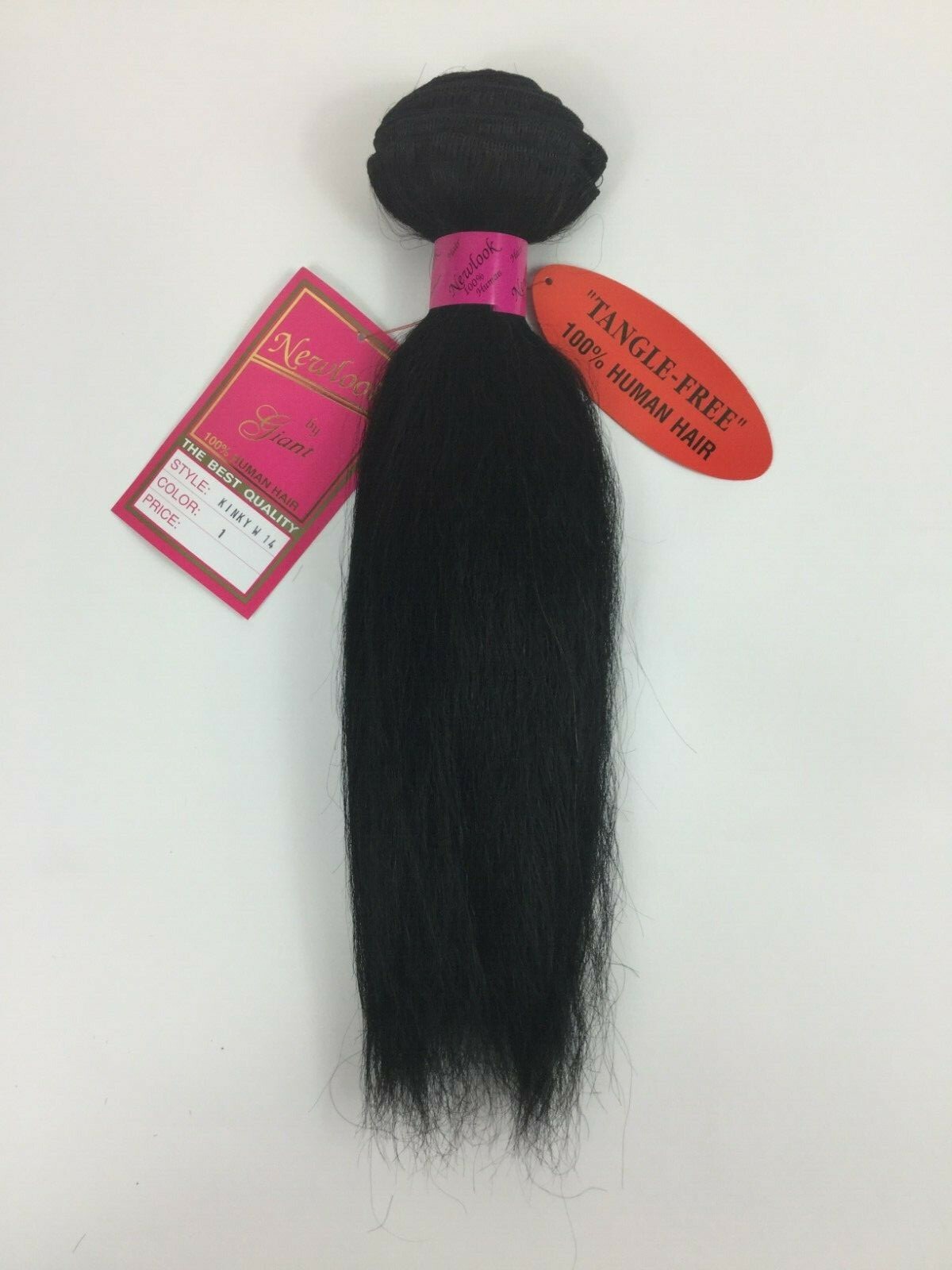 100% HUMAN HAIR Premium KINKY 14″ Weaving Weft Color Soft & Tangle Free 4oz.