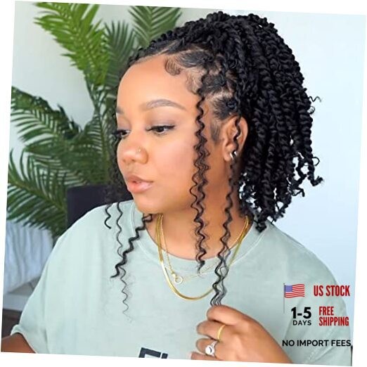 Passion Twist Hair 10 Inch 10 Inch(Pack of 8) Pre-twisted passion twist hair-1B