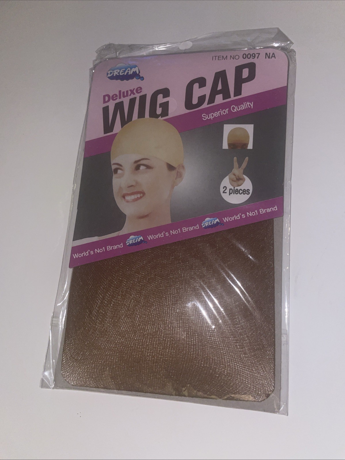 Nylon, Light Tan Wig Cap (2 Pack) 0097 N/A 5 Sets Total Of 10 Wig Caps