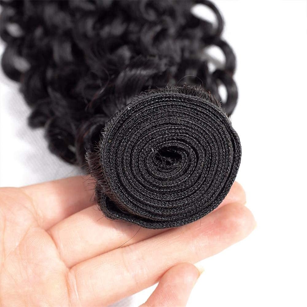 #1B Kinky Curly Bundles Wet and Wavy Bundles Human Hair 12 14 16 inch Curly Wave