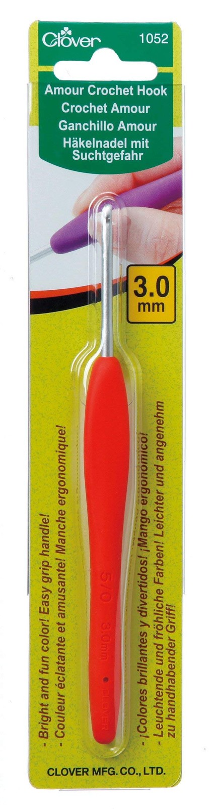 Amour Crochet Hook 3.0mm 3.00 mm, Red