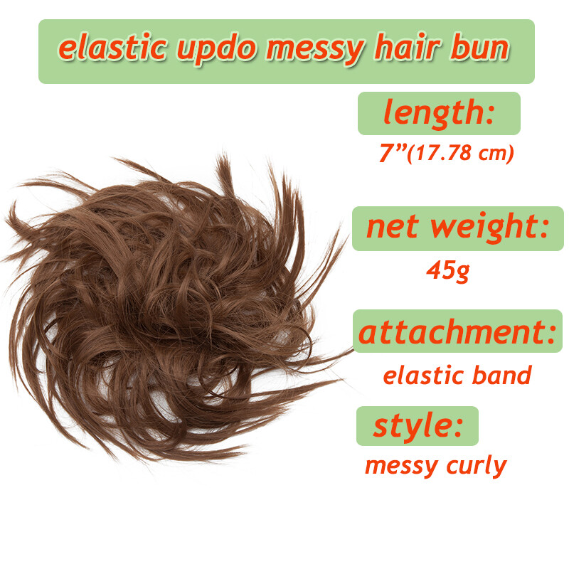 Extra Thick Messy Bun Hairpiece Scrunchie As Human Hair Extension Real Ponytails