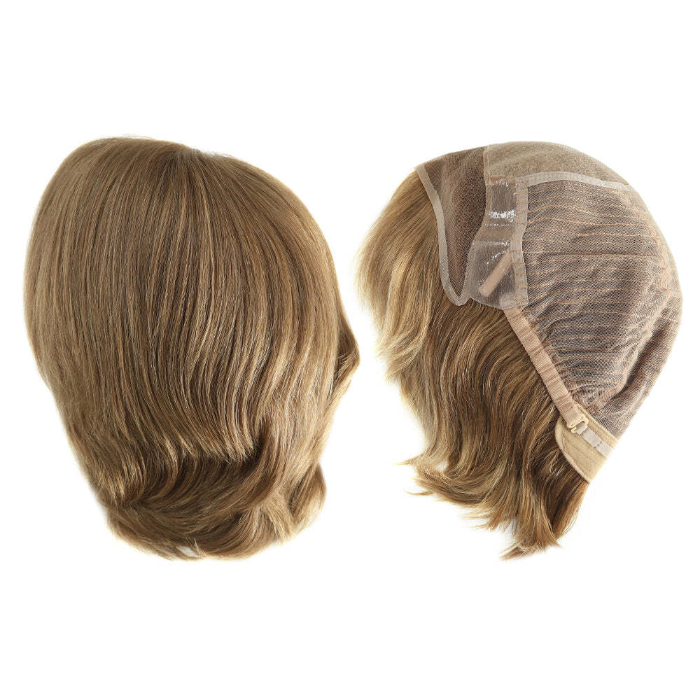 European Virgin Hair Wig Injection Lace Jewish Wig for Women
