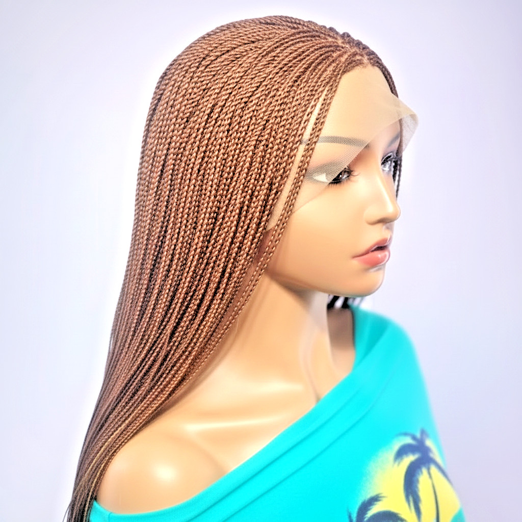 Micro Twist Braids. HD Full Lace Cap. Million Braids, Lightweight, Free Parting