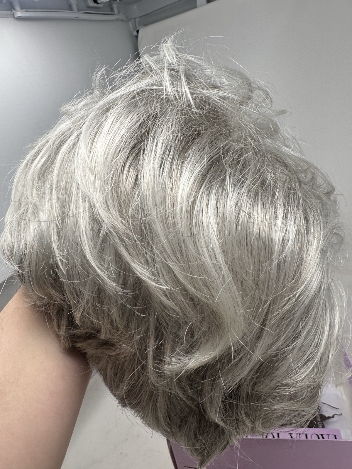 Paula Young Wig A7014 Color 56-60A Brussels-P Gray Salt & Pepper Short Wig