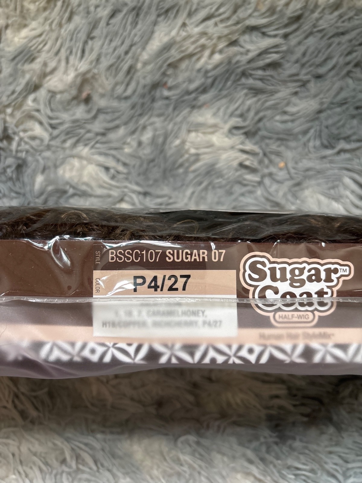 mane concept half wig, brown sugar P4/27