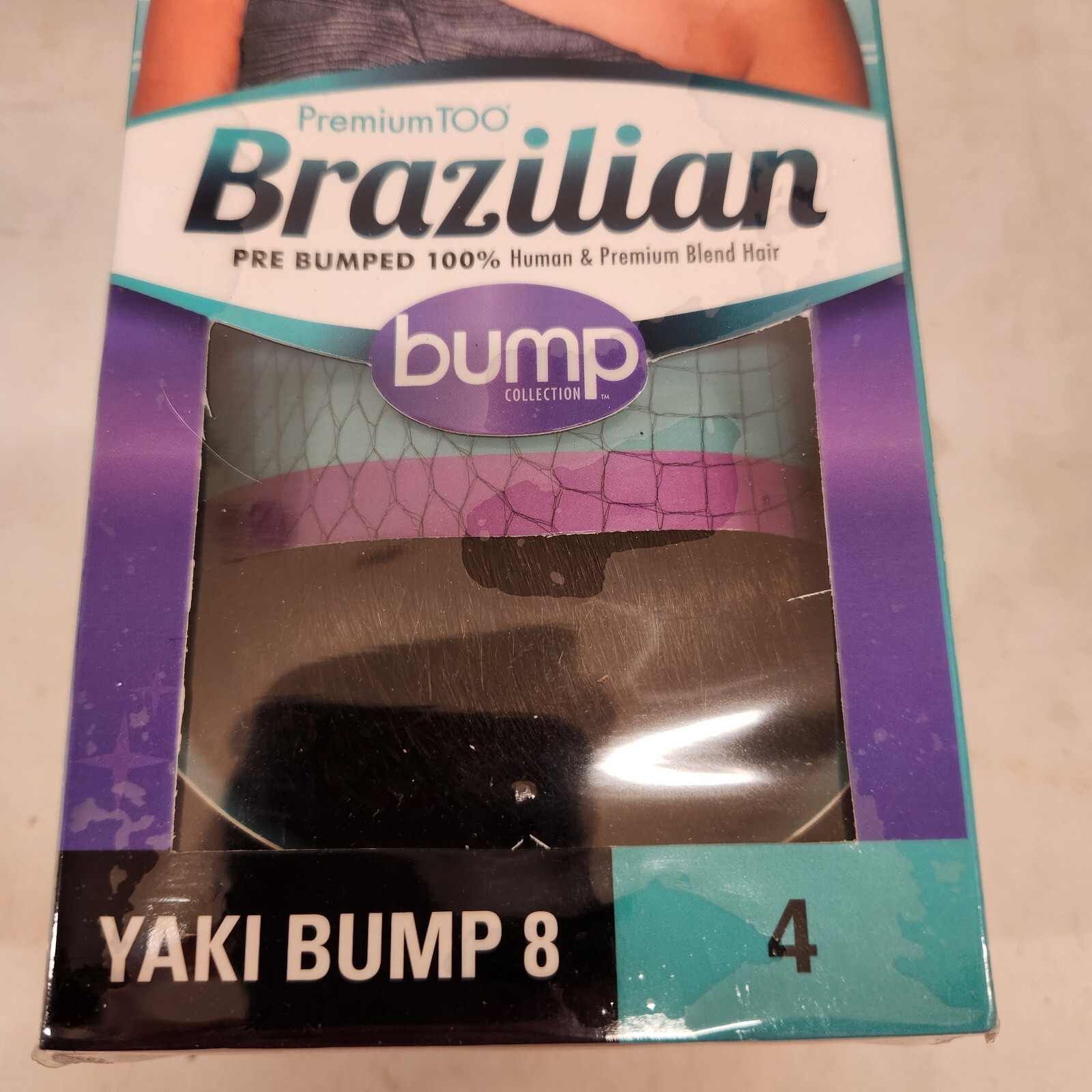 2 PACK Sensationnel 8″ Premiumtoo Brazlian Yaki Bump 8 Color T1B/BU Hair Blend