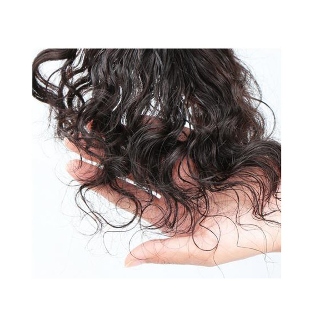 Short Curly Wavy Clip In Human Hair Toppers For Loss Thin Hair Top Replacement