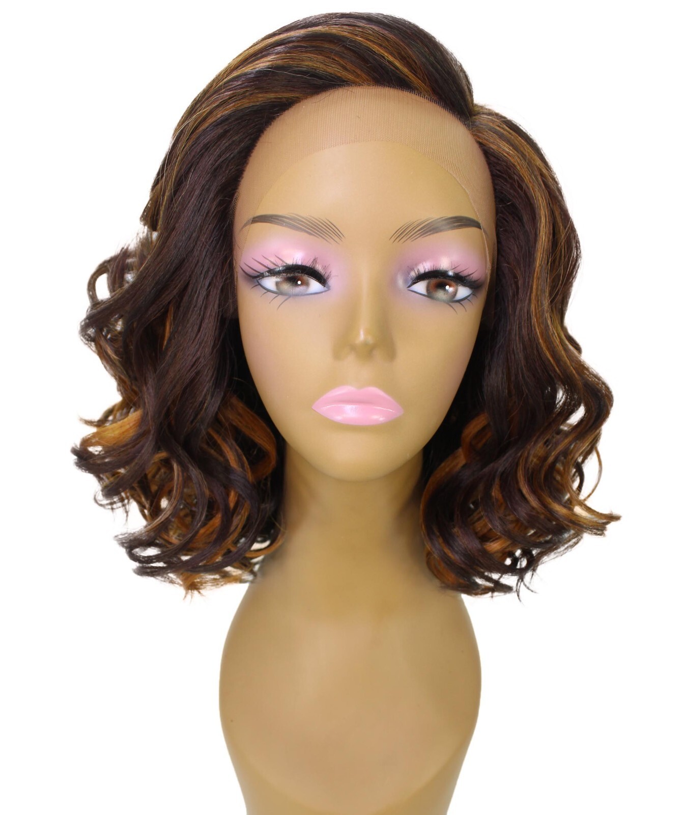LUXLUXE Aliyah Wavy Layer 12.5 in Long L Part Wig, Heat Resistant Fiber, BL-0146