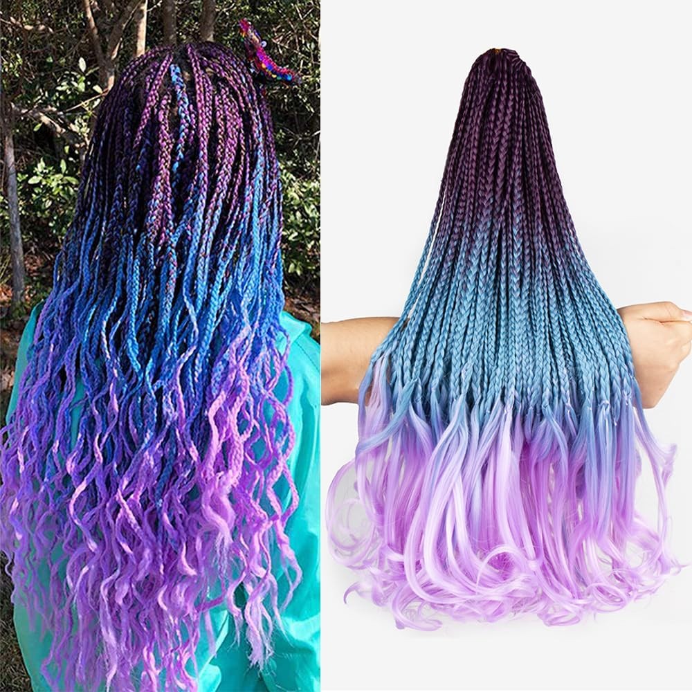 Hahoness French Curl Crochet Braids For Black Women-18 Inches 8 Packs Goddess
